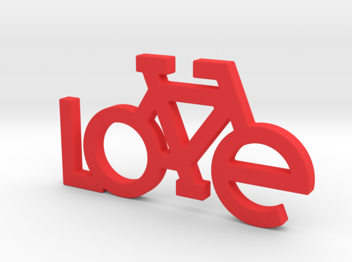The Bicycle Keychain - LOVE 3d printed 