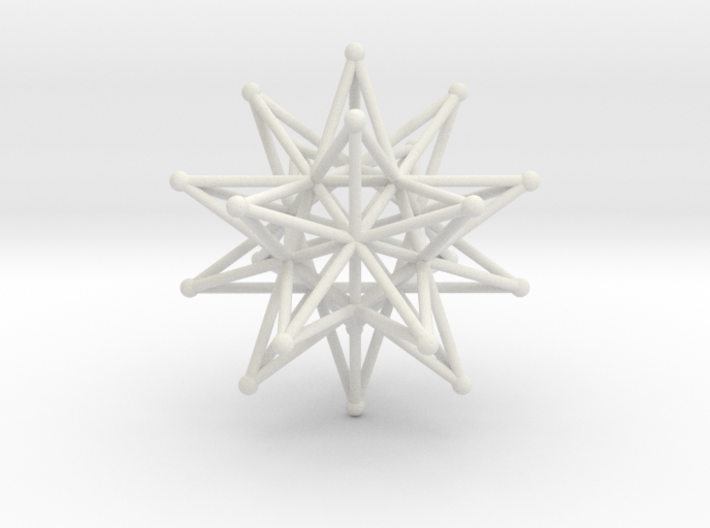 Stellated Icosahedron 40mm Sacred Geometry 3d printed