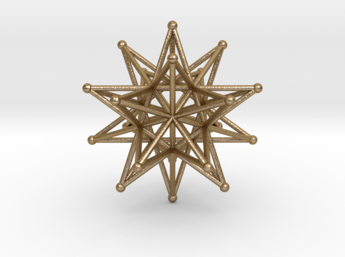 Stellated Icosahedron 40mm Sacred Geometry 3d printed 