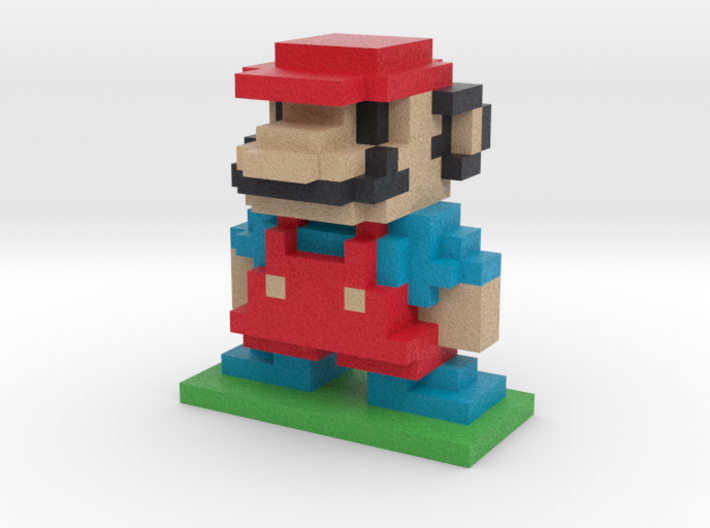 8Bit Mario Small 3d printed 