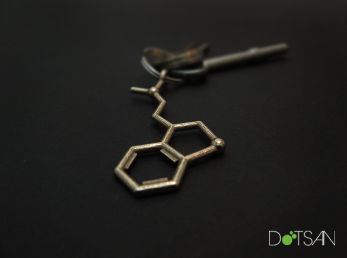 DMT Dimethyltryptamine Keychain 3d printed