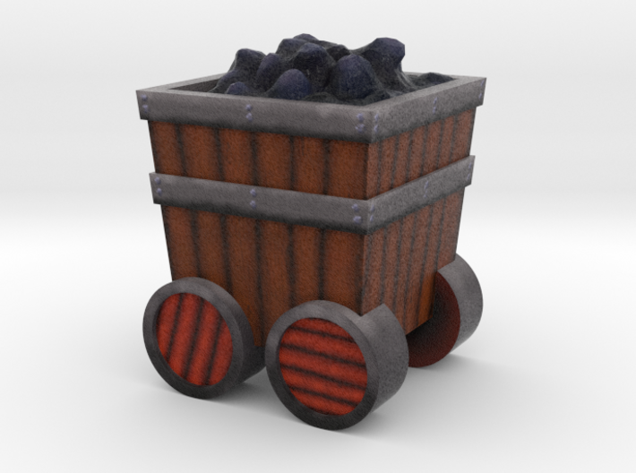 Game Piece, Power Grid, Coal Cart Token 3d printed
