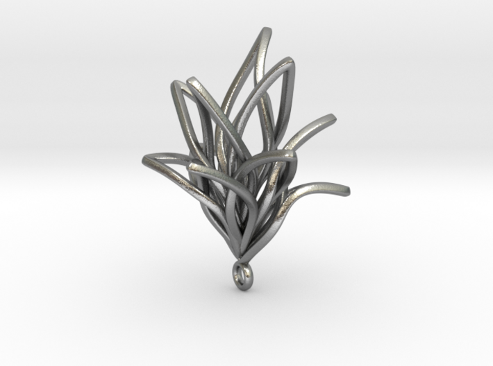 Spiral Flower with loop 3d printed