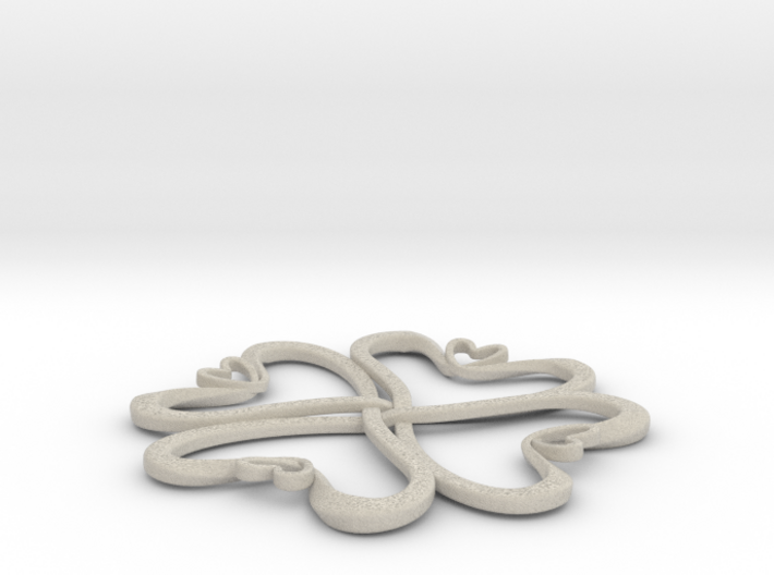 Hearts knot 3d printed