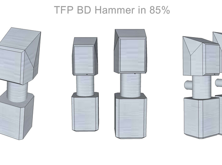 TFP BD hammer 85% 3d printed