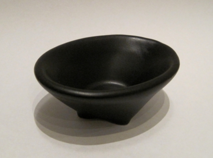 Simple Bowl 3d printed Black Satin