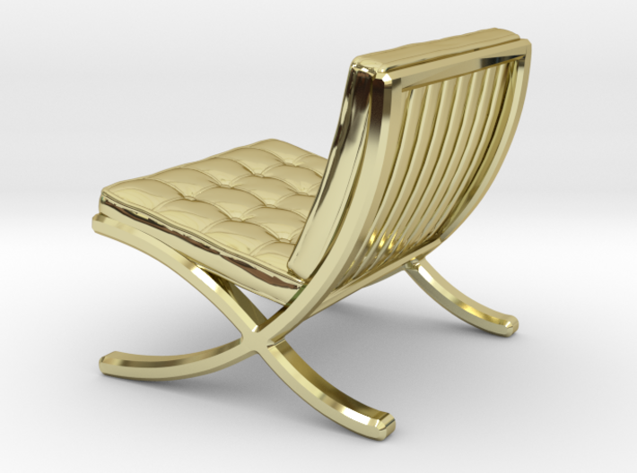 Mies-Van-Barcelona-Chair - 1/2&quot; Model 3d printed