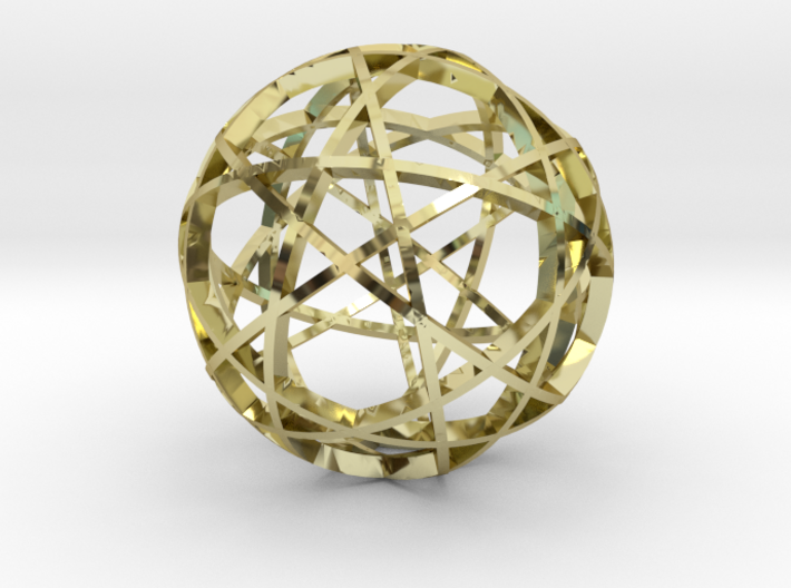 Pentagram Dodecahedron 3 (narrow) 3d printed
