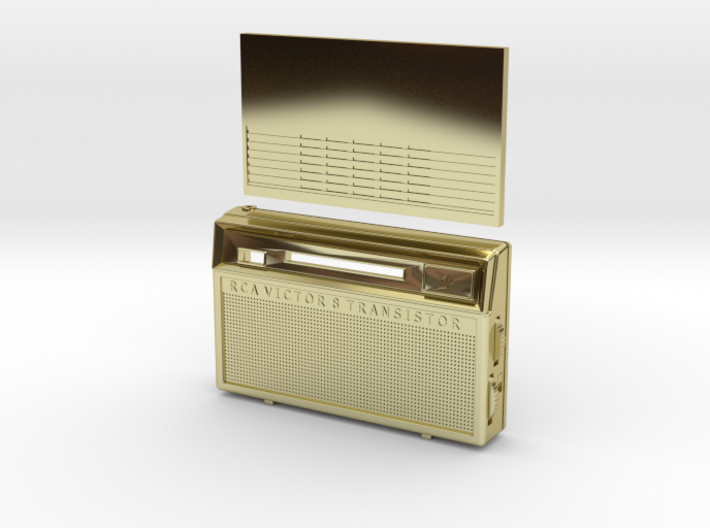 1/6 scale 1960's style RCA 8 Transistor Radio 3d printed