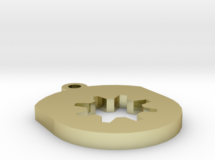 Gear Insert For Circular Frame Pendant 3d printed