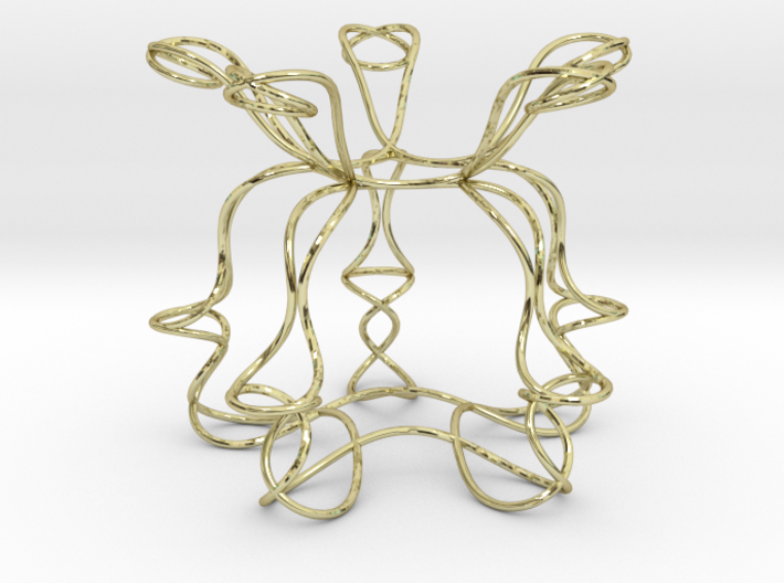 Pentagonal Knot Sculpture 3d printed
