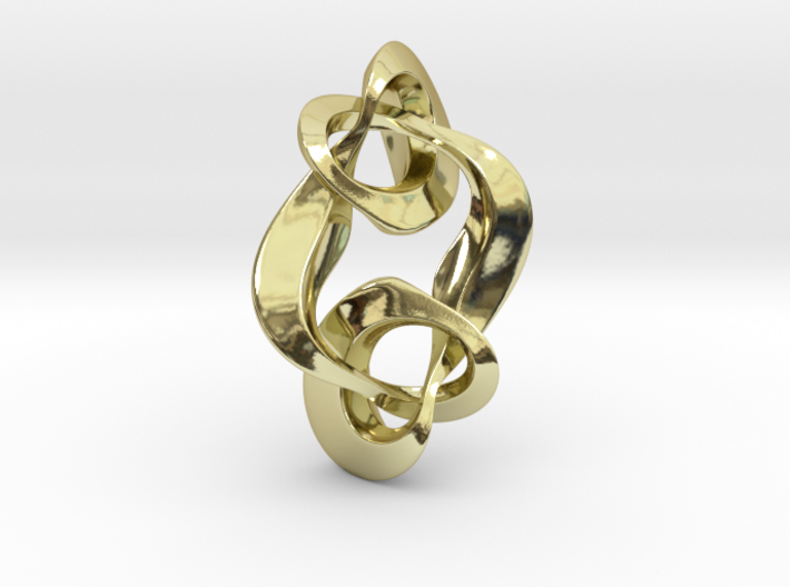 Double Knot Pendant 35mm 3d printed