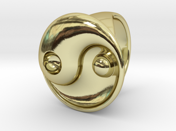 Yin Yang - 6.1 - Ring For Her - 16.5 Mm 3d printed