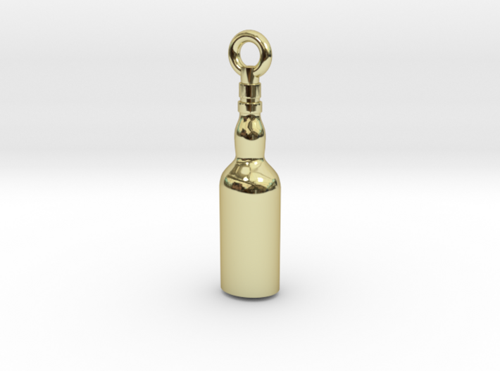 Corked Bottle Steampunk Charm/Pendant 3d printed
