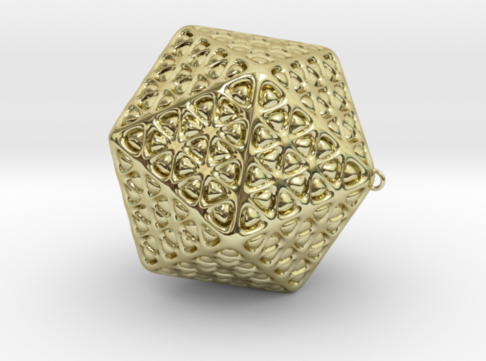 Christmas Tree Ornament Icosahedron Smaller 3d printed