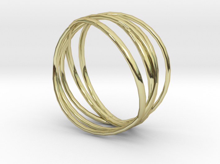 Ring 'Interconnected' / size 7 3d printed