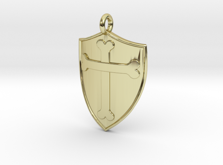 Medieval Shield Pet Tag / Pendant 3d printed