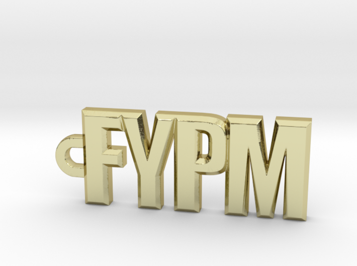 FYPM Keychain 3d printed