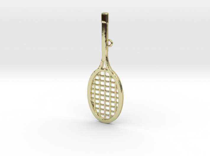 Tennis Racket Pendant 3d printed