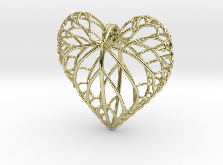 Viola leaf heart 3d printed