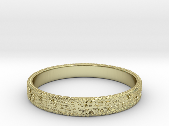 3D Printed Flower Ring 3d printed