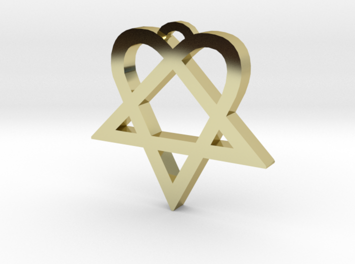 Heartagram (S) 3d printed