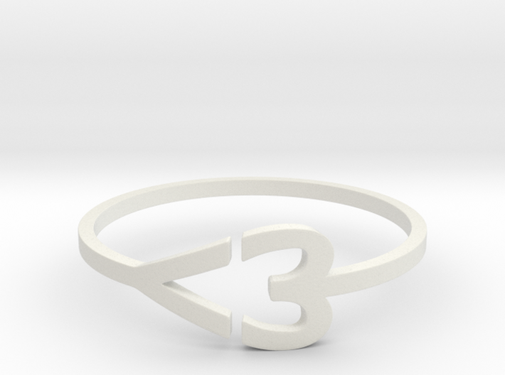 I heart Ring 3d printed