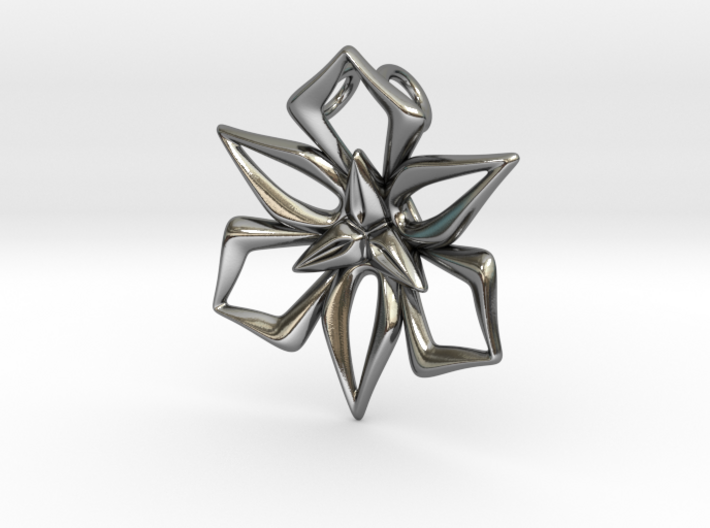 Great Lily Pendant 3d printed 