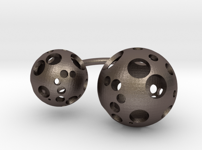 Double Moonball Ring M/L 3d printed 
