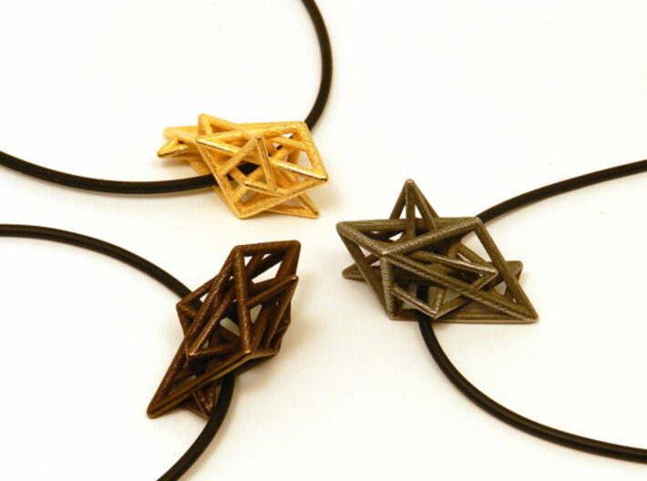 Angular Complexity Necklace 3d printed 