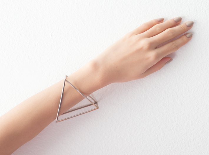 Triangle Bracelet - Medium 3d printed 