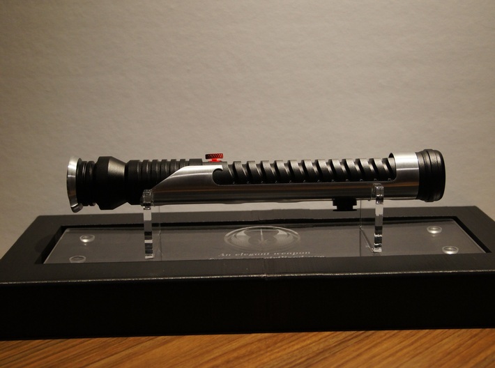 Lightsaber Stand Base 3d printed With a lightsaber in display