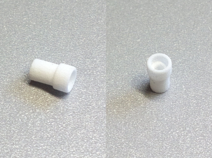 F3P Single motor contra - Front Bearing Holder 3d printed Actual part printed in white strong and flexible.