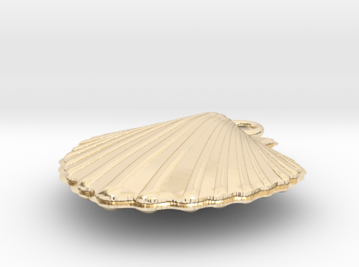 Scallop Earring 3d printed