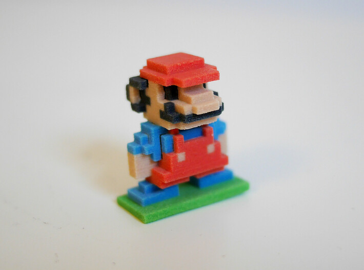 8Bit Mario Small 3d printed