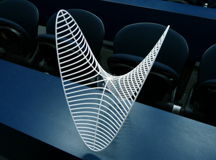 Hyperbolic paraboloid 3d printed