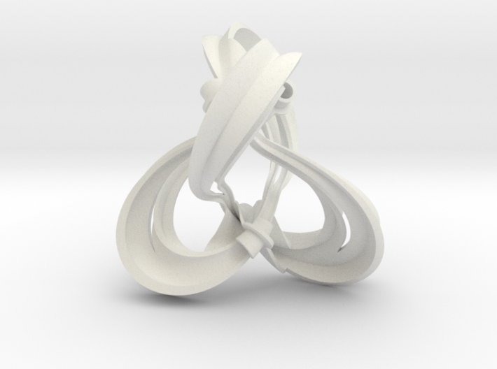 Figure 8 knot complement triangulation (0.8 scale) 3d printed