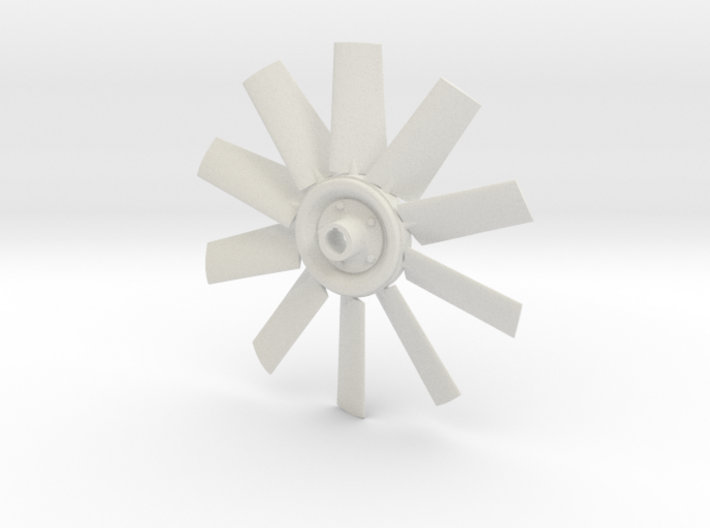 Fan 4.5 for electric motor model 3d printed