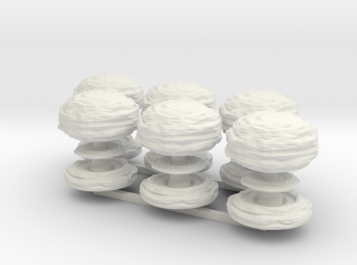 Mushroom Cloud x6 3d printed 