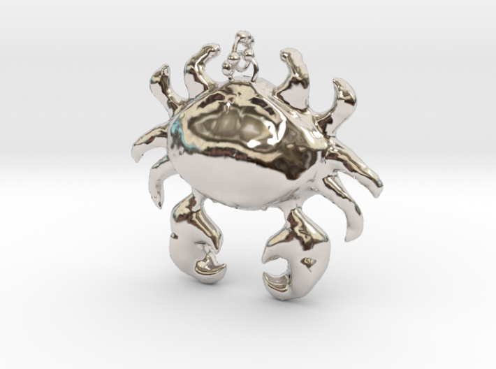 Crab Necklace 3d printed