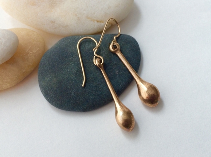 Teardrop Earrings - Bronze Age Earrings for Today 3d printed Welcome to the Bronze Age!