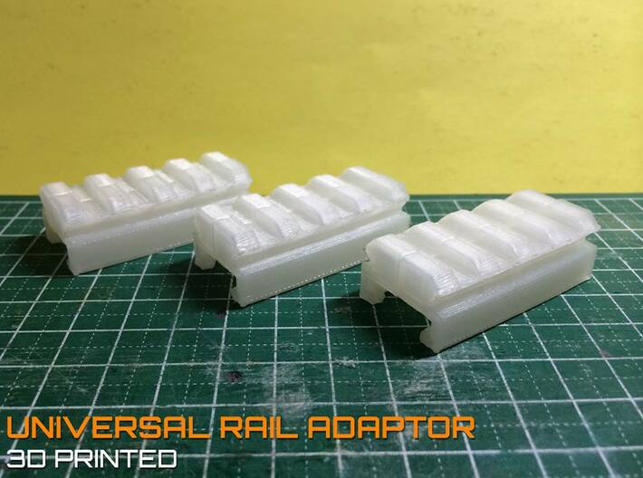 Nerf to Picatinny 20mm Rail Adapter 3d printed