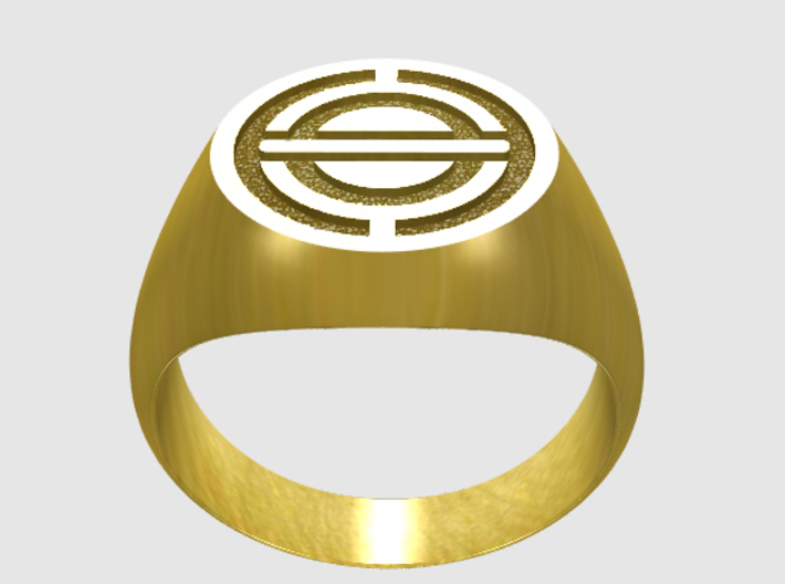 Stylized Spacecraft Ring 3d printed 