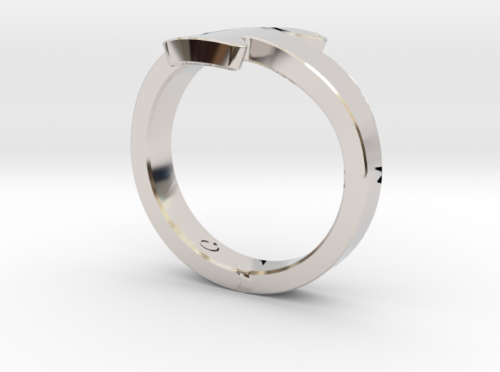 Seagull ring 3d printed