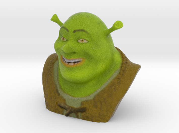 Animated Movies - Shrek Bust 3d printed