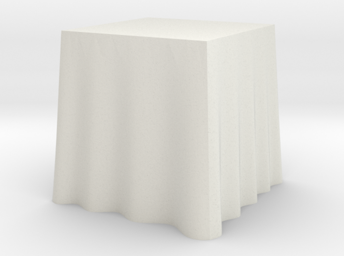 1:48 Draped Table - 24&quot; square 3d printed