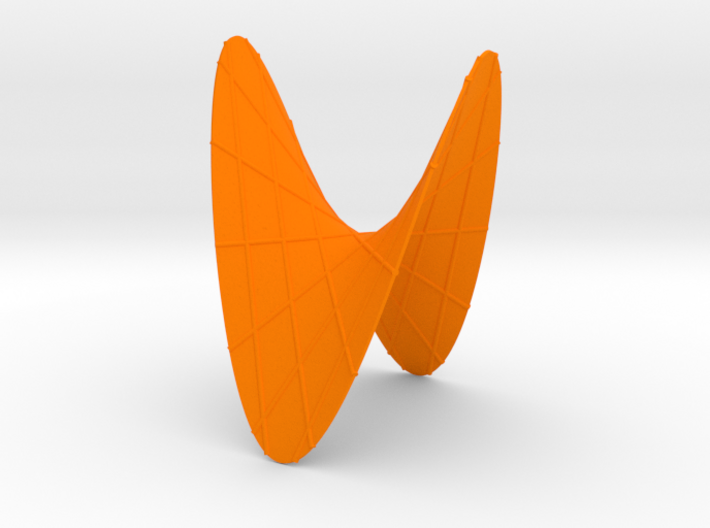 A Hyperbolic Paraboloid, with some Lines 3d printed