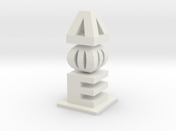 Delta Phi Epsilon letters sculpture 3d printed