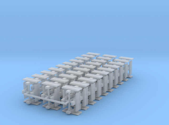 1/87th Equipment track link set 2. 120 links 24” w 3d printed 
