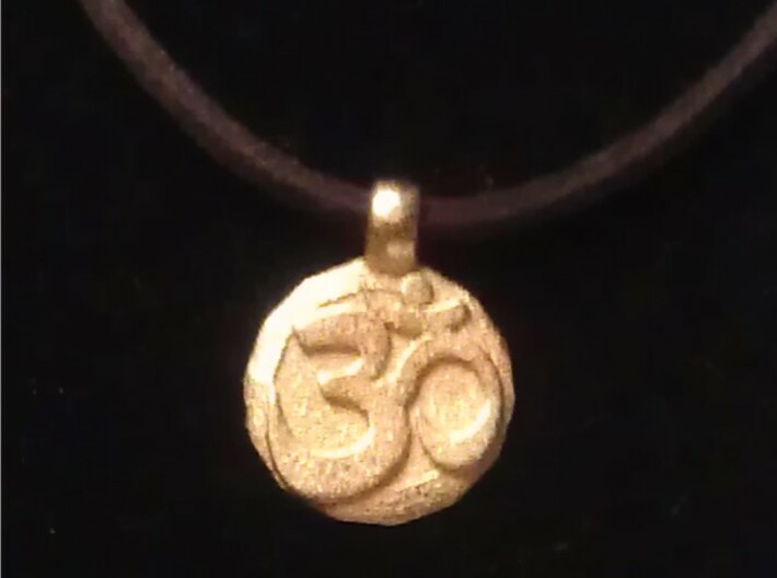 Small Om Pendant 3d printed
